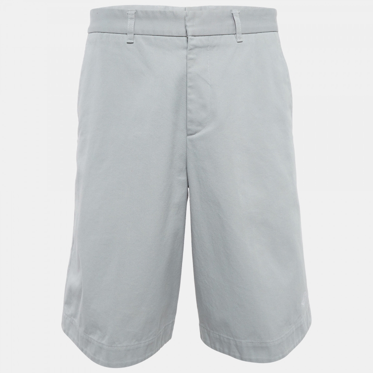Pre Owned Dior Homme X Air Jordon Grey Cotton Shorts M