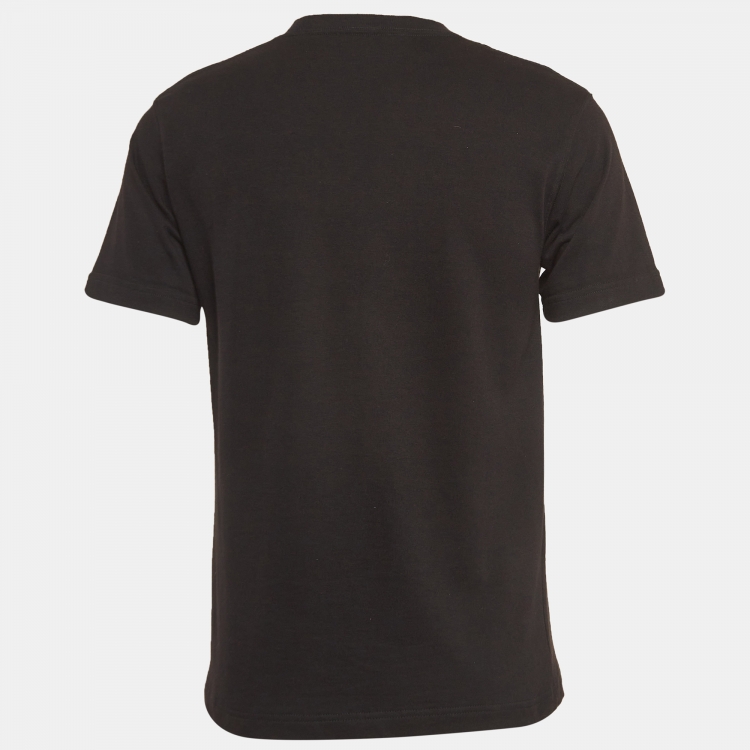 Pre Owned Dior Homme X Judy Blame Black Logo Embroidered Cotton T-Shirt XS