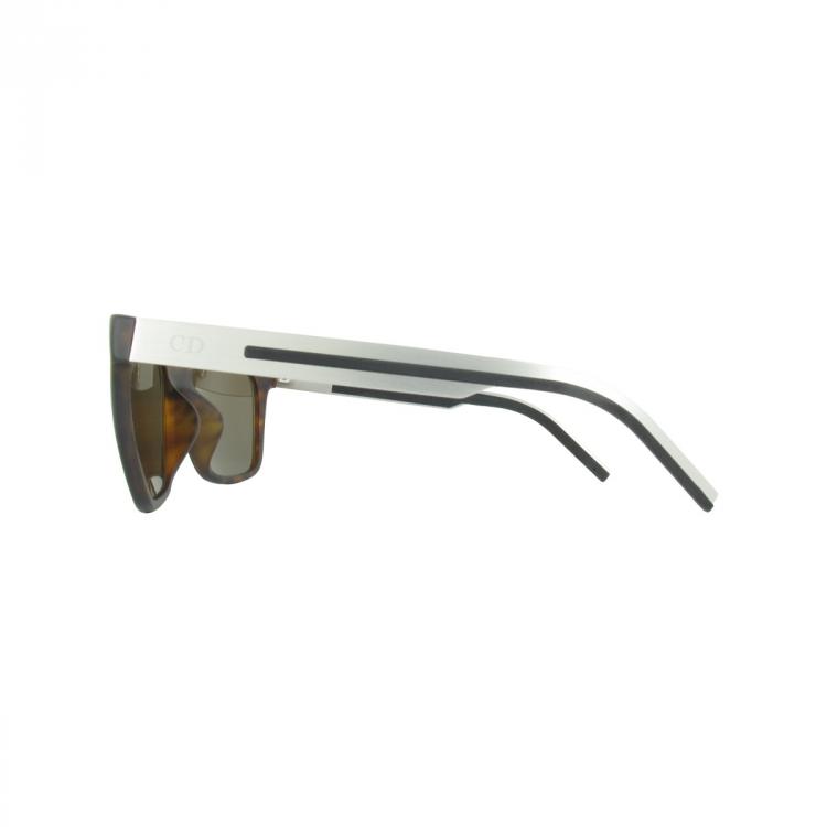 Pre Owned Dior Soft Havana Black Tie 181FS Wayfarer Sunglasses