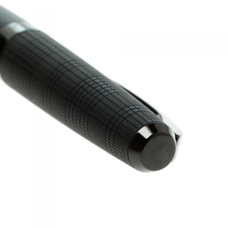 Pre Owned Dior Black Composite & Textured Finish Ballpoint Pen