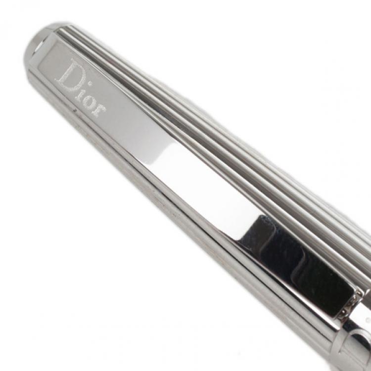 Pre Owned Christian Dior Silver Ballpoint Pen