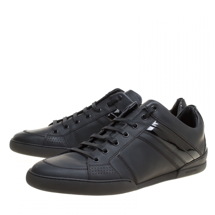 Pre Owned Dior Homme Black Leather Sneakers Size 43
