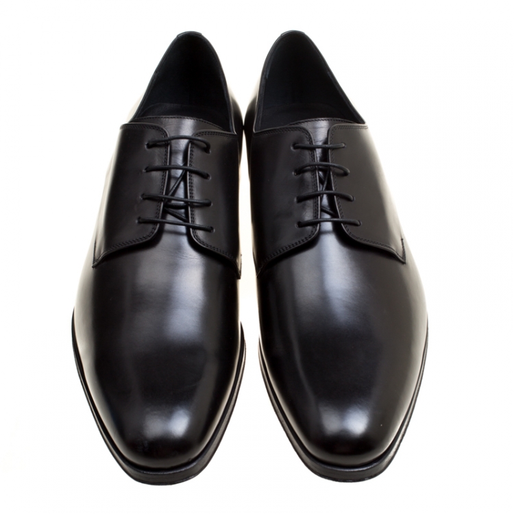 Pre Owned Dior Black Lace Up Derby Size 41.5