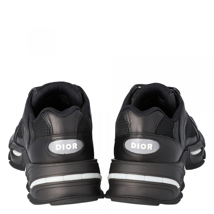 Pre Owned Dior Black Technical Mesh and Leather CD1 Platform Sneakers Size 42