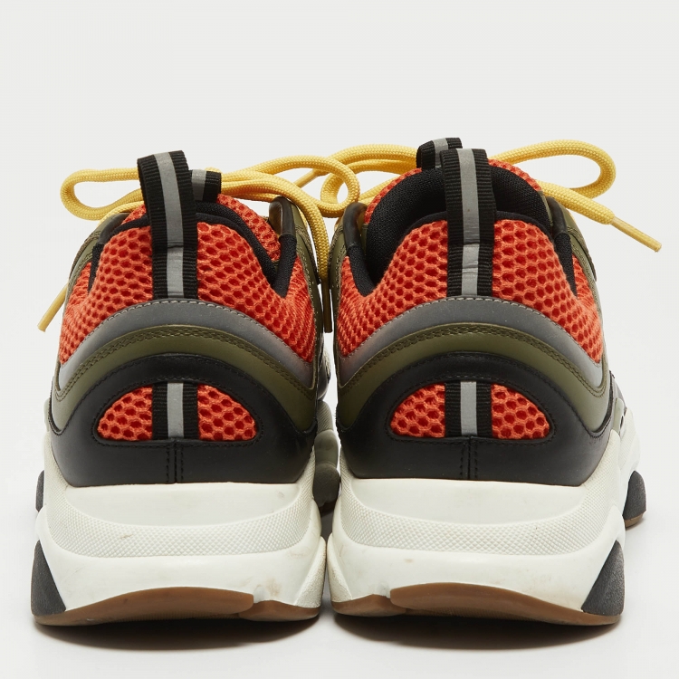Pre Owned Dior Multicolor Mesh and Fabric B22 Sneakers Size 46