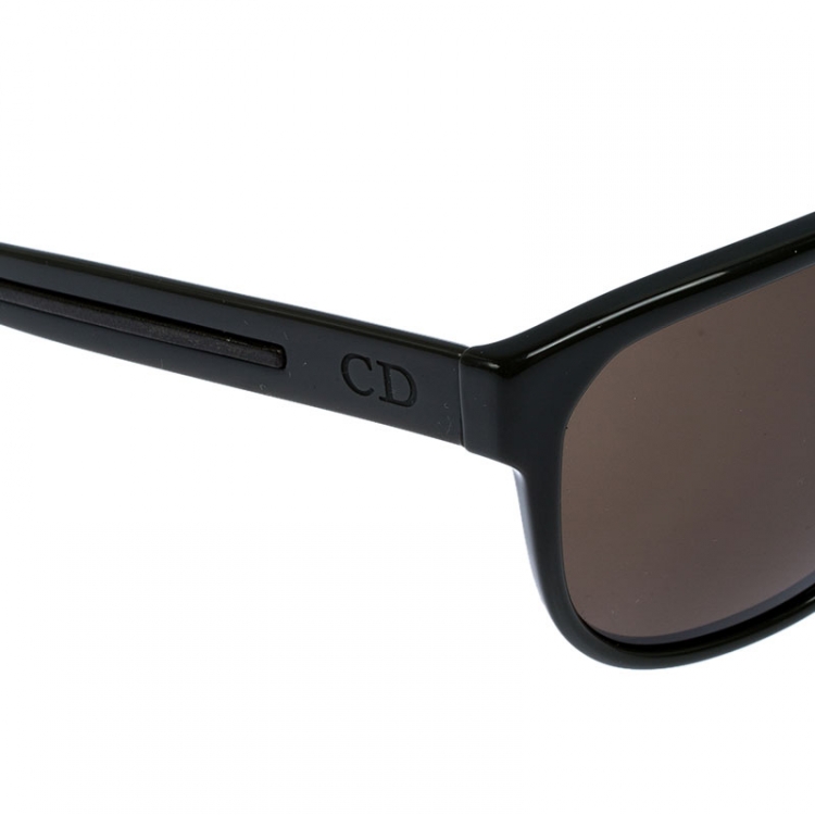 Pre Owned Dior Homme Cactus Green/ Green Black Tie 152FS Rectangular Sunglasses