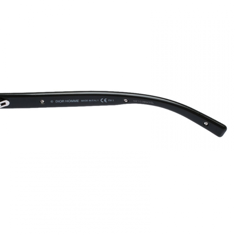Pre Owned Dior Homme Cactus Green/ Green Black Tie 152FS Rectangular Sunglasses
