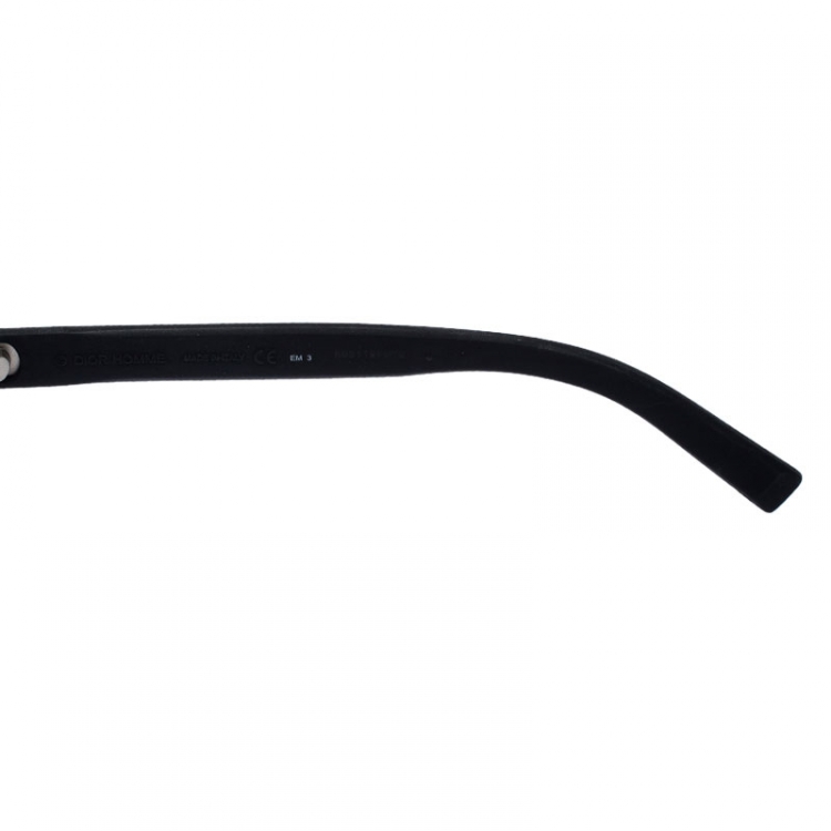 Pre Owned Dior Homme Soft Black /Green 182S Black Tie Round Sunglasses