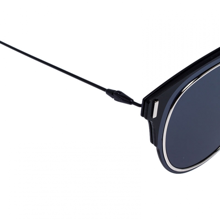 Pre Owned Dior Homme Matte Black /Blue Dior Composit 1.0 Square Sunglasses