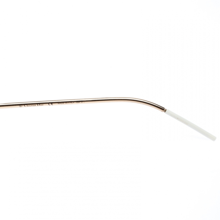 Pre Owned Dior Brown/Dark Mirror Desertie Aviator Sunglasses