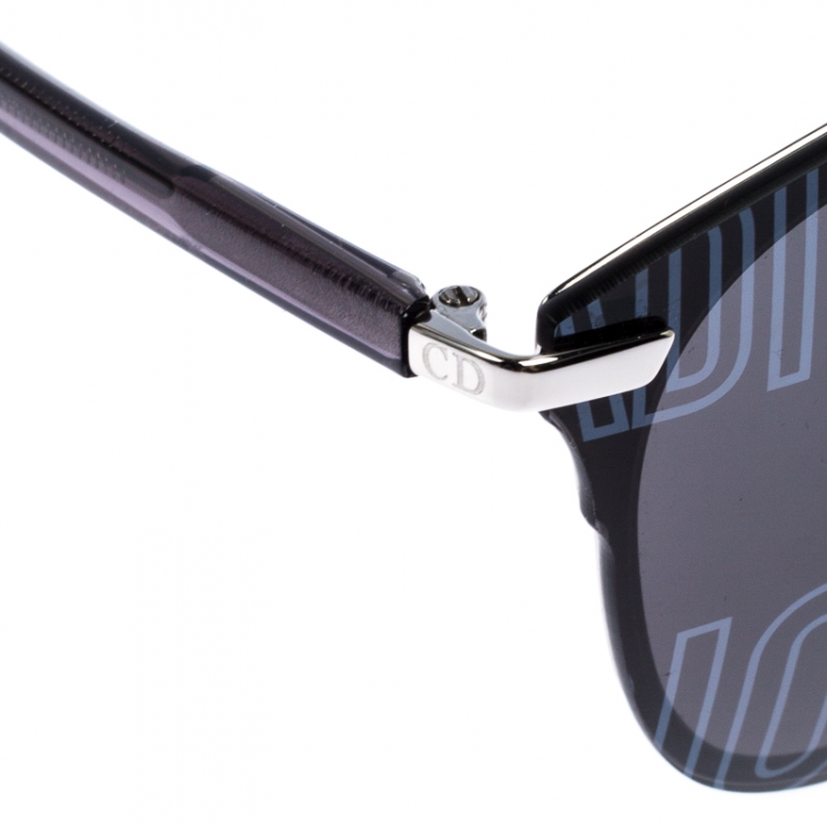 Pre Owned Dior Silver/Black Reflected P Double Bridge Sunglasses