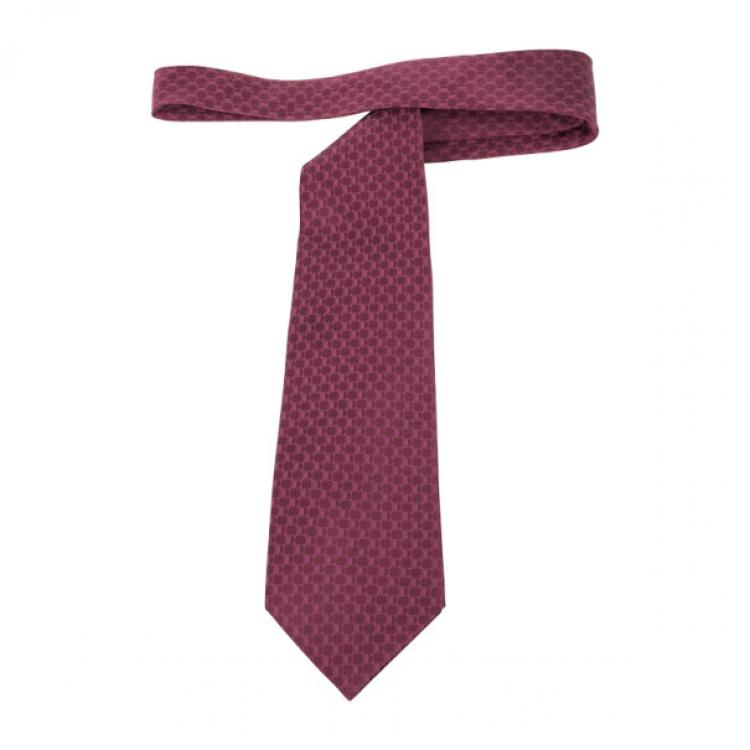 Pre Owned Christian Dior Pink Silk Tie