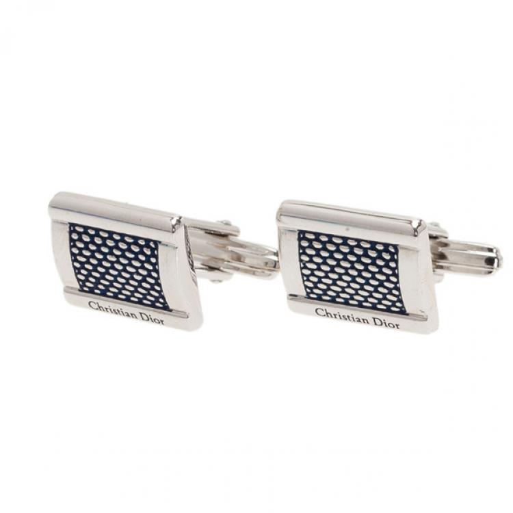 Pre Owned Dior Silver Cufflinks