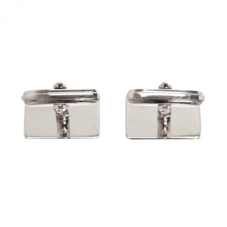 Pre Owned Dior Silver Cufflinks