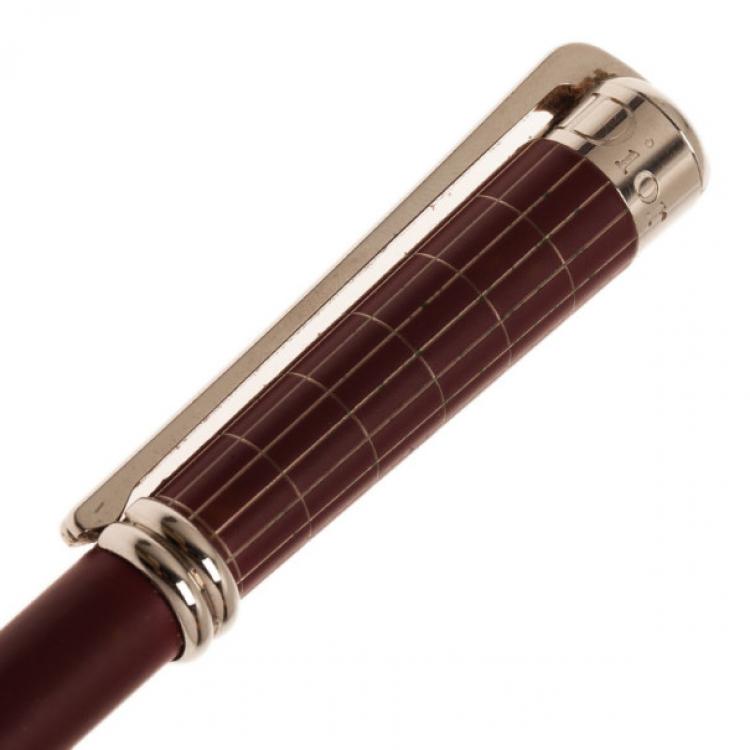 Pre Owned Dior Brown Stainless Steel and Resin Pen