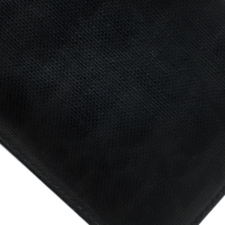 Pre Owned Dior Black Diorissimo Coated Canvas Bifold Wallet