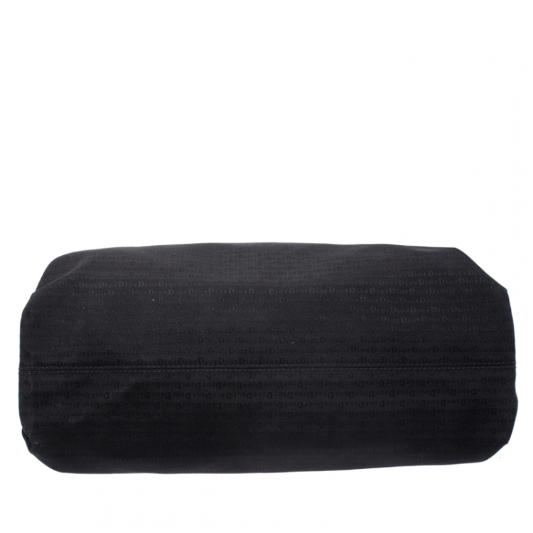Pre Owned Dior Homme Black Fabric and Leather Tote