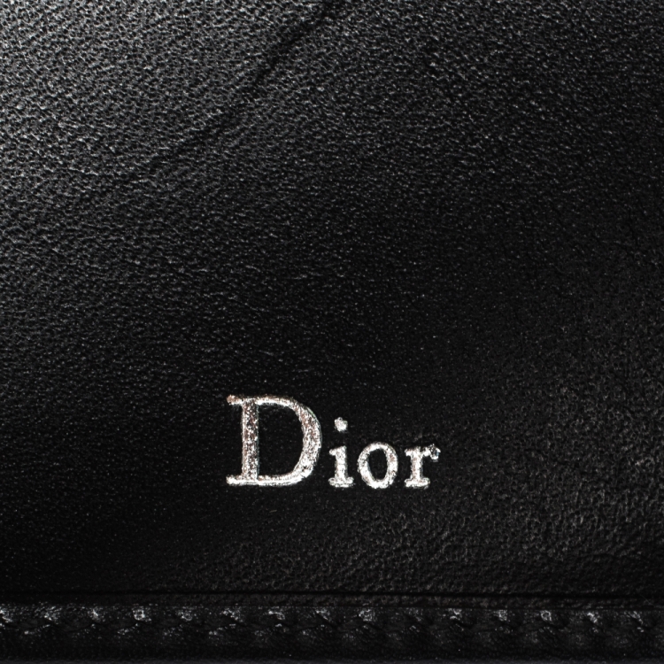 Pre Owned  Dior Black Leather Bifold Wallet