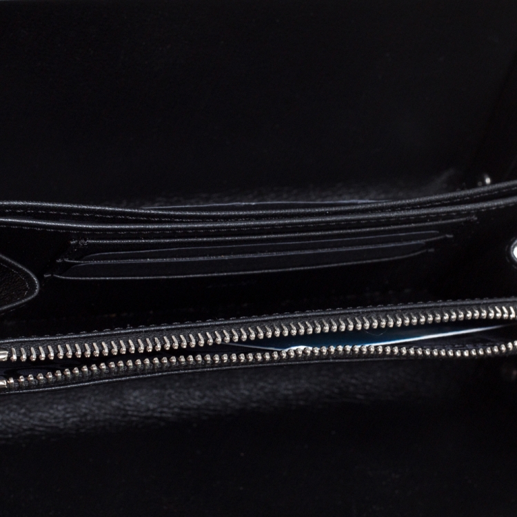Pre Owned Dior x Rimowa Black Aluminum and Leather Personal Clutch Bag