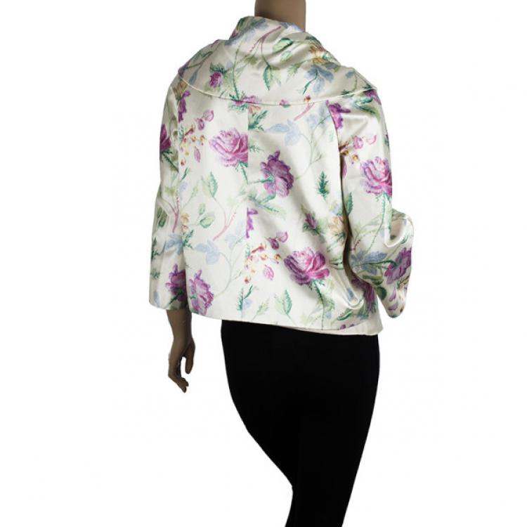 Pre Owned Dior Haute Couture Floral Bolero M