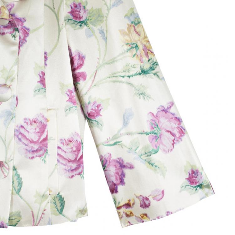 Pre Owned Dior Haute Couture Floral Bolero M