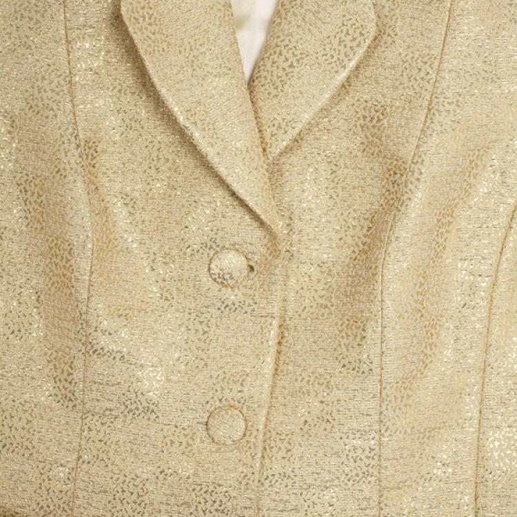 Pre Owned Christian Dior Gold Jacket M