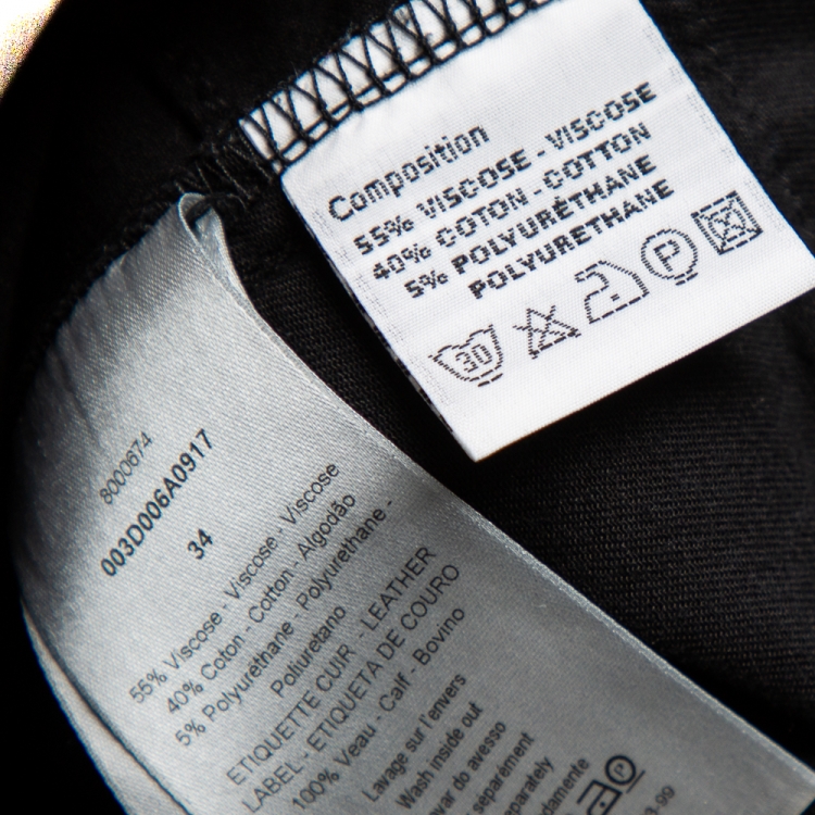 Pre Owned Dior Black Pants L