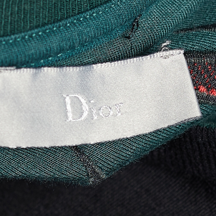 Pre Owned Dior Homme Black Atelier Tribe Embroidered Knit Sweatshirt S