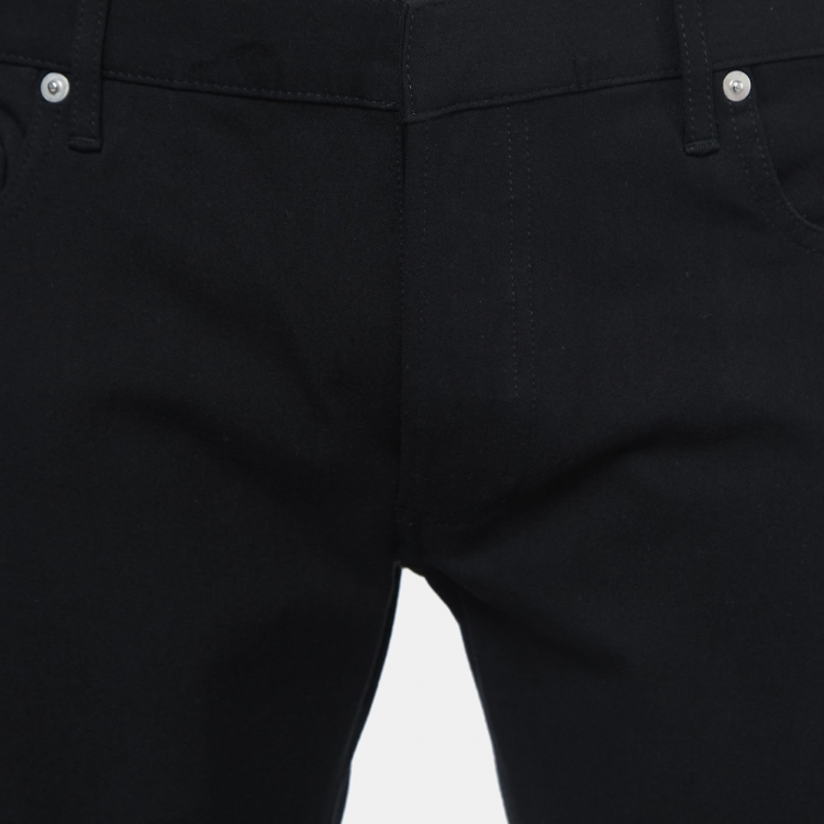 Pre Owned Dior Black Stretch Denim Jeans XL Waist 37"