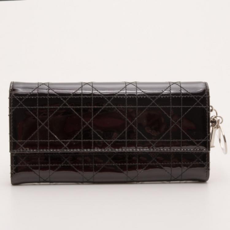 dior continental wallet