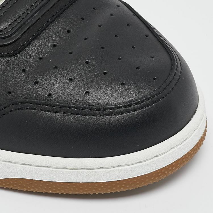 مملوكة مسبقًا Dior Black Canvas and Leather B27 Low Top Sneakers Size 46
