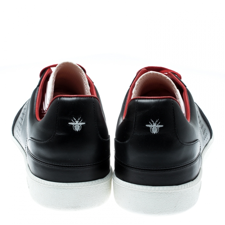 Pre Owned Dior Homme Tricolor Leather And Suede B01 Low Top Sneakers Size 44