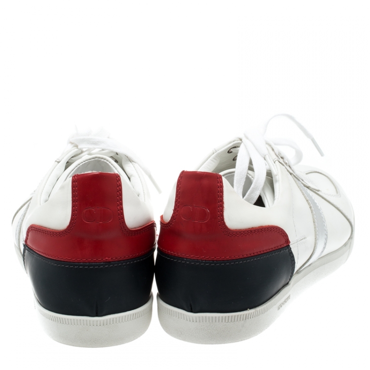 Pre Owned Dior Homme Multicolor Leather Lace Up Low Top Sneakers Size 43