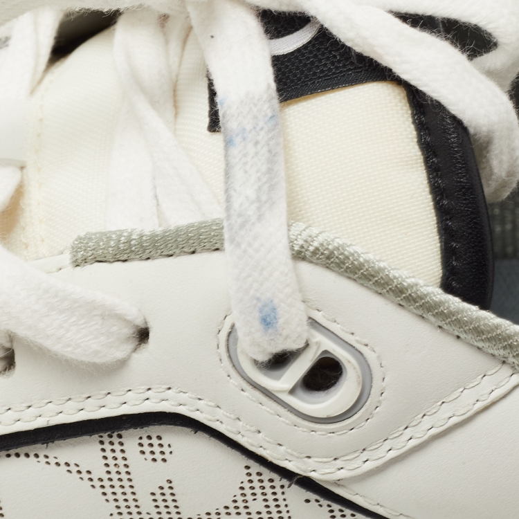 Pre Owned  Dior White Leather B27 Sneakers Size 46