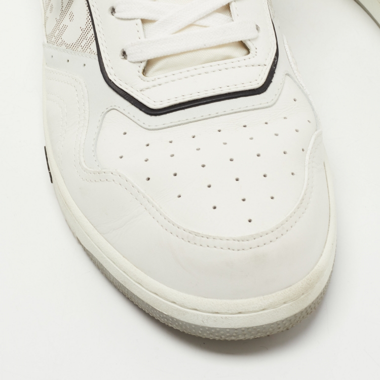 Pre Owned  Dior White Leather B27 Sneakers Size 46
