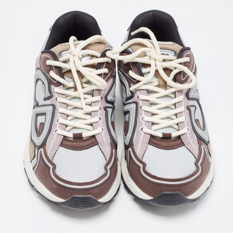 Pre Owned Dior Multicolor Leather and Mesh B30 Chunky Sneakers Size 41 