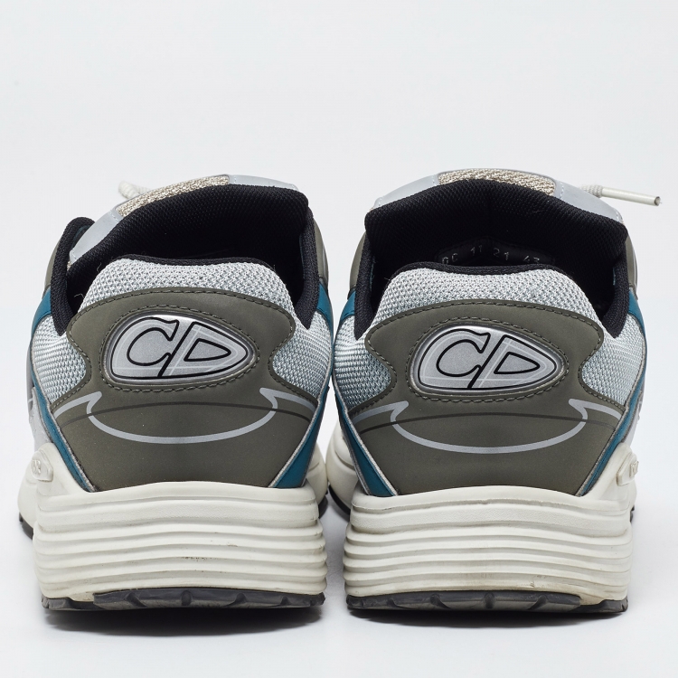 Pre Owned Dior Tricolor Mesh and Rubber B30 Sneakers Size 43
