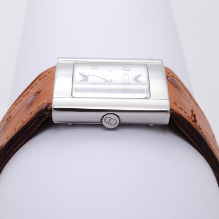 Pre Owned Dior Unisex Leather Band Watch