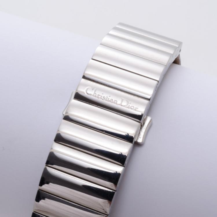 Pre Owned Dior Unisex Leather Band Watch