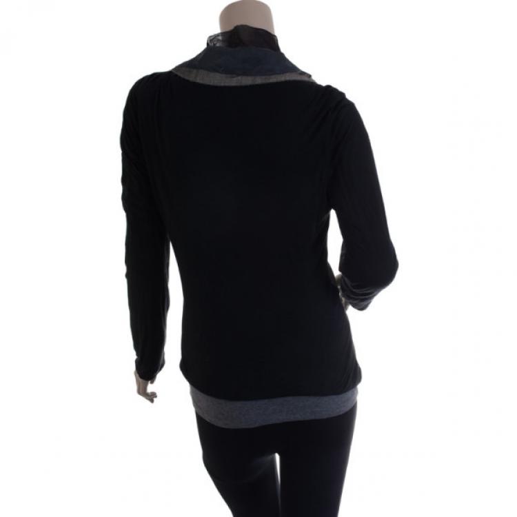 Pre Owned DKNY Wool and Linen Two- Ruffle Light Jacket