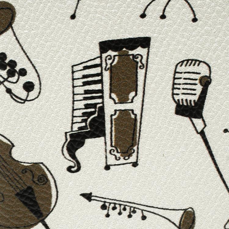 Pre Owned Dolce and Gabbana Off White Jazz Instruments Iphone 7 Case