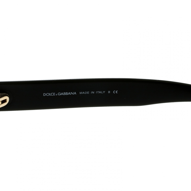 Pre Owned Dolce and Gabbana Green Camo/Bronze Mirror DG 4284 Wayfarer Sunglasses