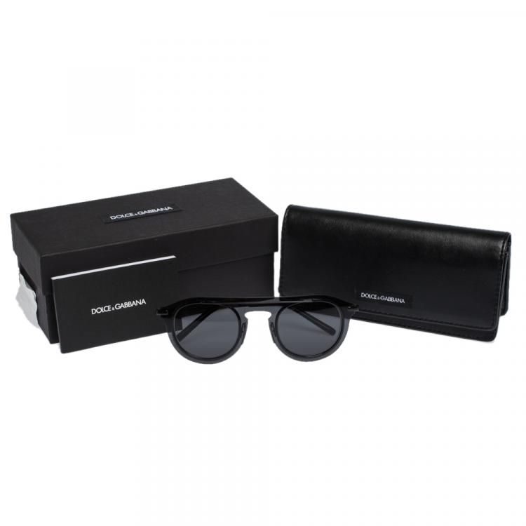 Pre Owned Dolce & Gabbana Black/Grey DG2169 Sunglasses