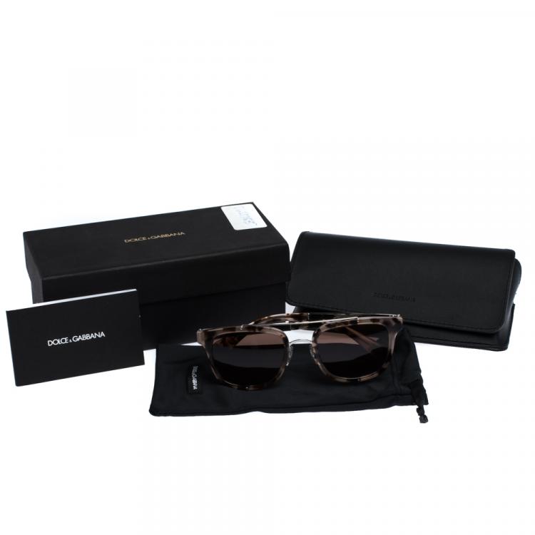 Pre Owned Dolce & Gabbana Havana/Brown DG2175 Sunglasses