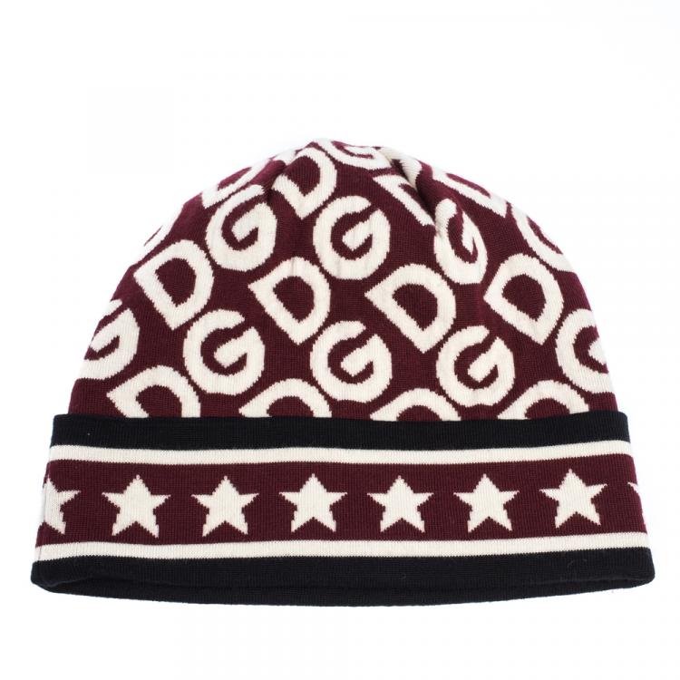 Dolce & Gabbana Multicolor DG Mania Print Wool Jacquard Beanie Hat Dolce &  Gabbana | TLC