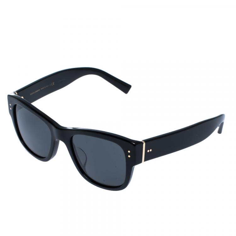 Pre Owned Dolce & Gabbana Black/Grey DG4338F Sunglasses