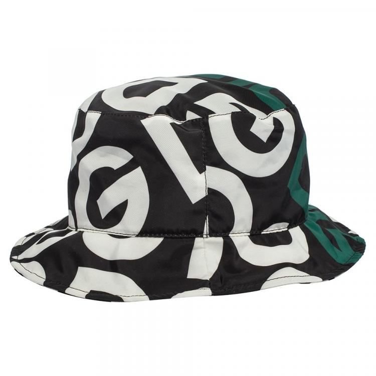 Pre Owned Dolce & Gabbana Multicolor DG Mania Print Cotton Bucket Hat
