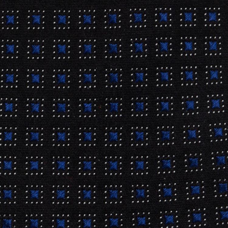 Pre Owned Dolce and Gabbana Black Printed Silk Tie