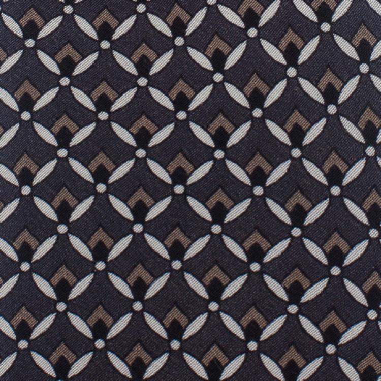 Pre Owned Dolce and Gabbana Grey Printed Tie