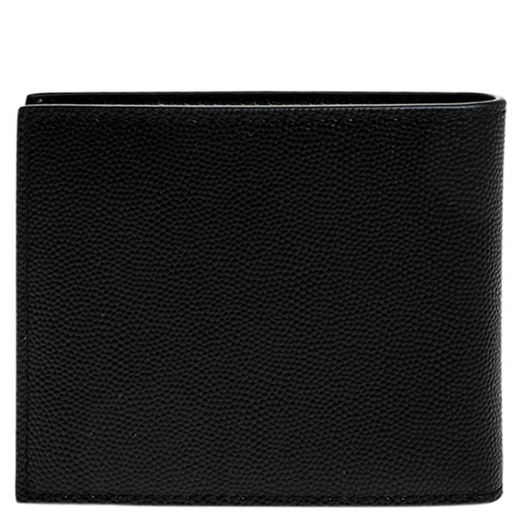 Pre Owned Dolce & Gabbana Black Leather Bifold Wallet